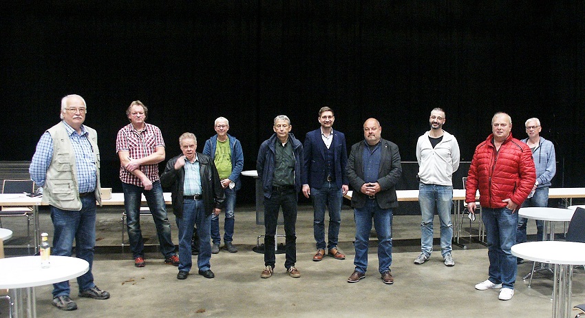 Der neue Vorstand der SPD-Wisserland, v.l.: Uwe Schernus, Jrgen Blickhuser, Waldemar Roos, Frank Rck, Martin Rck, Landtagskandidat Matthias Gibhardt, Jrgen Linke, Andre Kraft, Joachim Baldus und Bernhard Klappert. (Foto: SPD Wisserland)