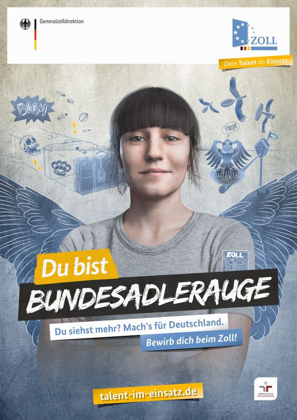 Neue Nachwuchskampagne des Zolls Foto: Veranstalter