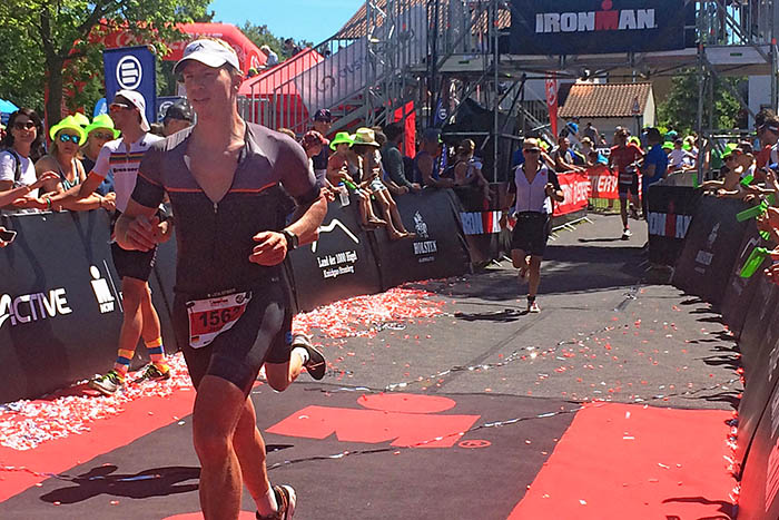 Jendrik Gra LT Puderbach finishte beim Kraichgau Ironman  