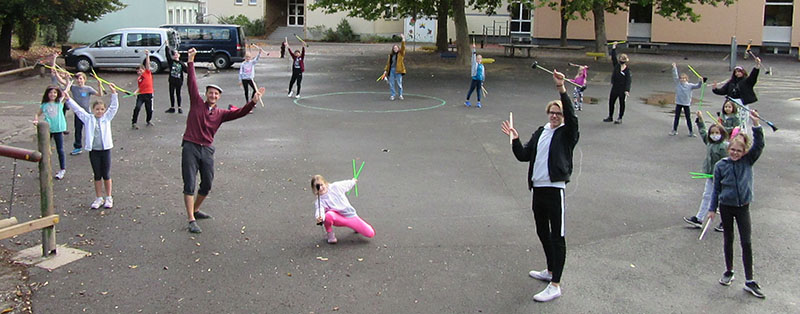 Manege frei! in Feldkirchen: Kinder machten Zirkus