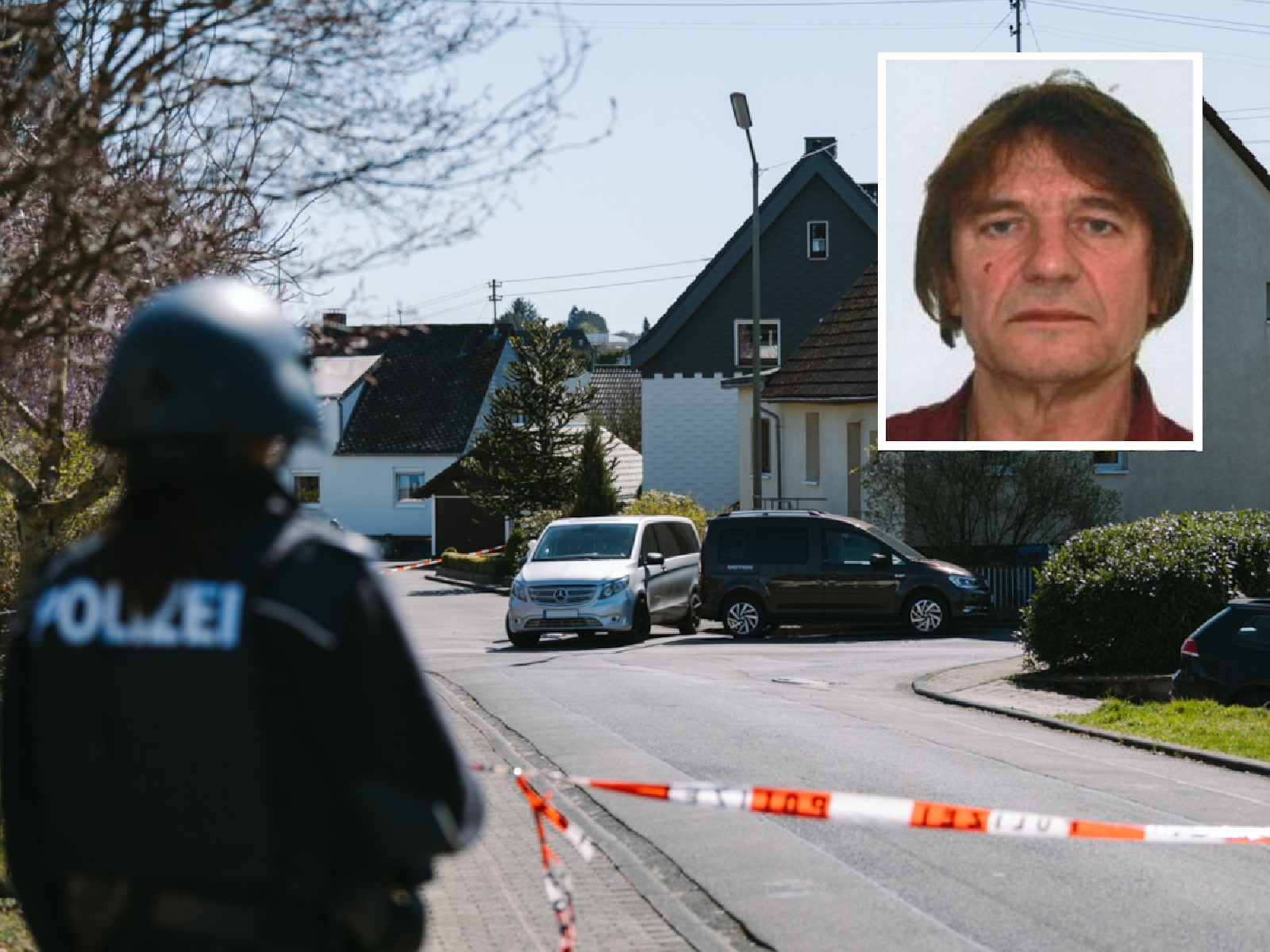 1.000 Polizisten suchen den mutmalichen Tter - Private Drohnen bis 20 Uhr verboten