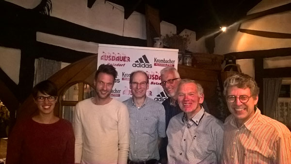 Von hinten links nach rechts: Jennifer Leifheit, Dennis Pauschert, Matthias Korth, Bernd Bursian, Hans-Joachim Fries und Bernd Klamm. (Es fehlen Lennart Sthn und Rene Metzger.)  Foto: Privat