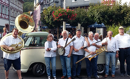 Die Jazzband "Schrglage" begeisterte in Adenau. Foto: privat