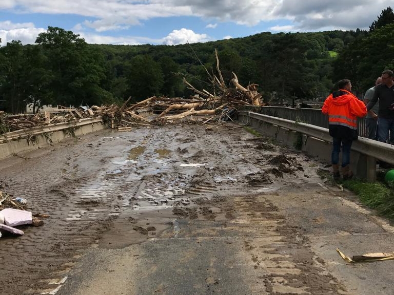 Ein Eindruck der verheerenden Folgen des Unwetters in der Region Ahrweiler. (Foto: Feuerwehr)