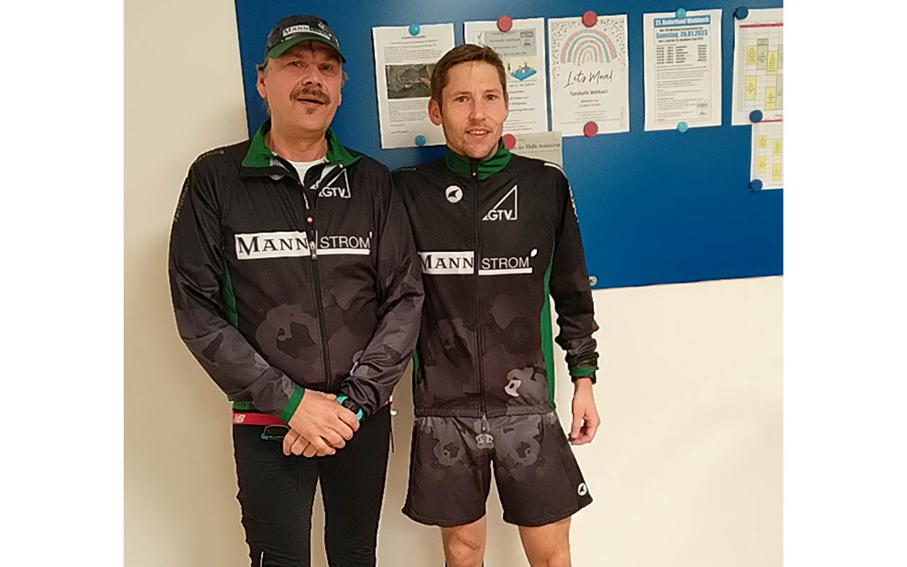 Siegmar Sendzik und Ren Metzger liefen bei Asdorflauf mit. (Foto: Die Mannschaft)