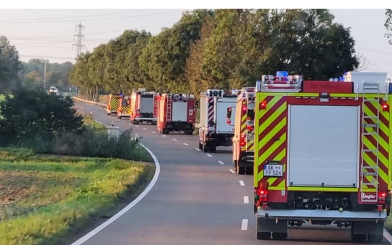 Feuerwehren aus dem Kreis Altenkirchen nahmen an Grobung im Landkreis Alzey-Worms teil