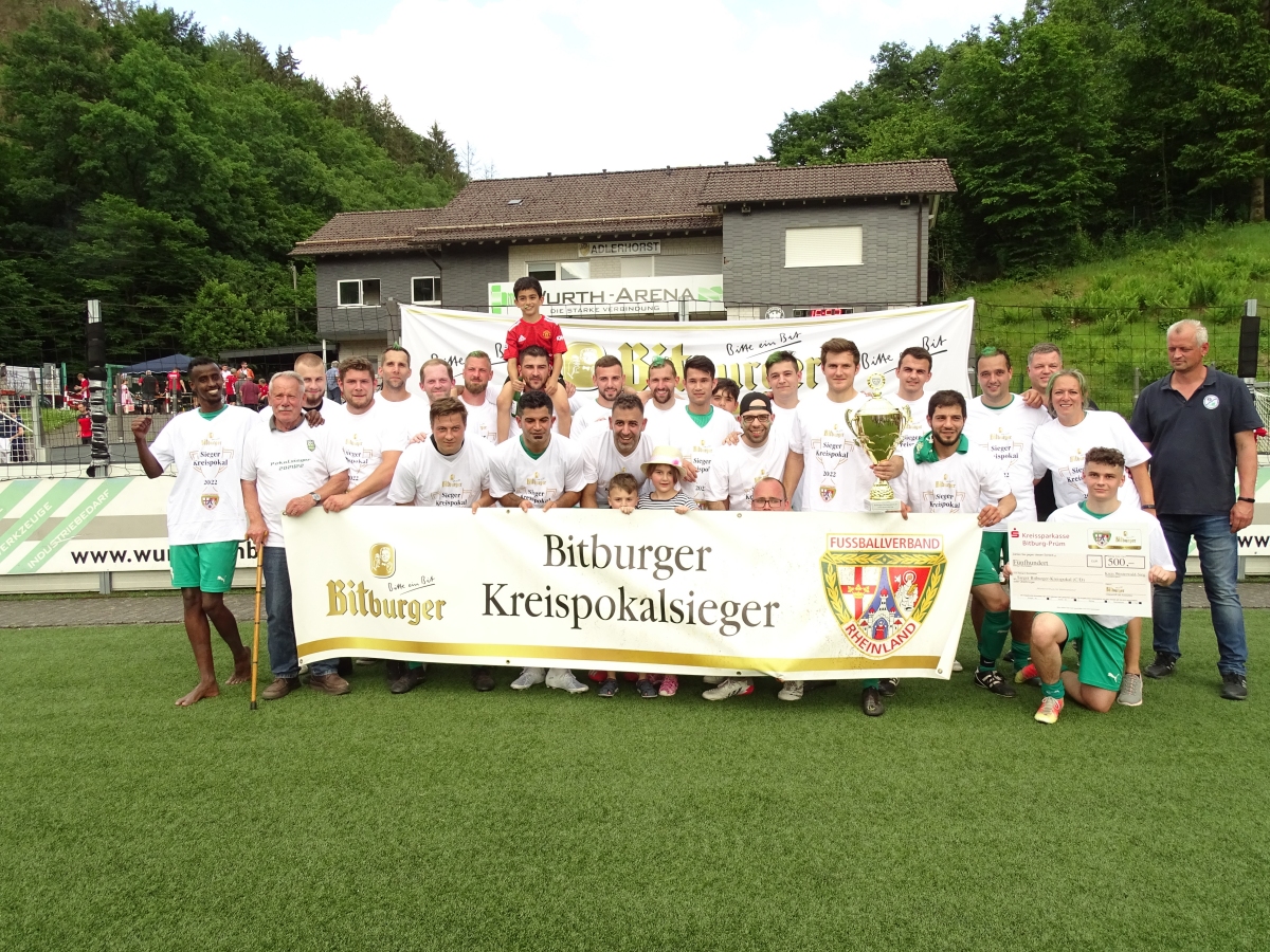 Mit einem 3:1 ber den JV Neunkhausen holte sich TuS den Bitburger-Kreispokal in der C/D-Kreisklasse. (Fotos: Willi Simon)