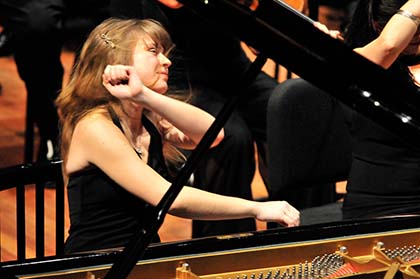 Pianistin Anna Fedorova gastiert im Httenhaus Herdorf. Foto: Veranstalter