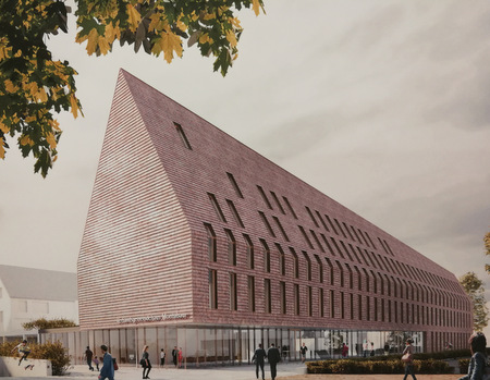 So soll das neue Verbandsgemeindehaus in Montabaur aussehen. Der Entwurf stammt von den Hamburger BOF Architekten. (Bild: BOF Architekten, Hamburg)