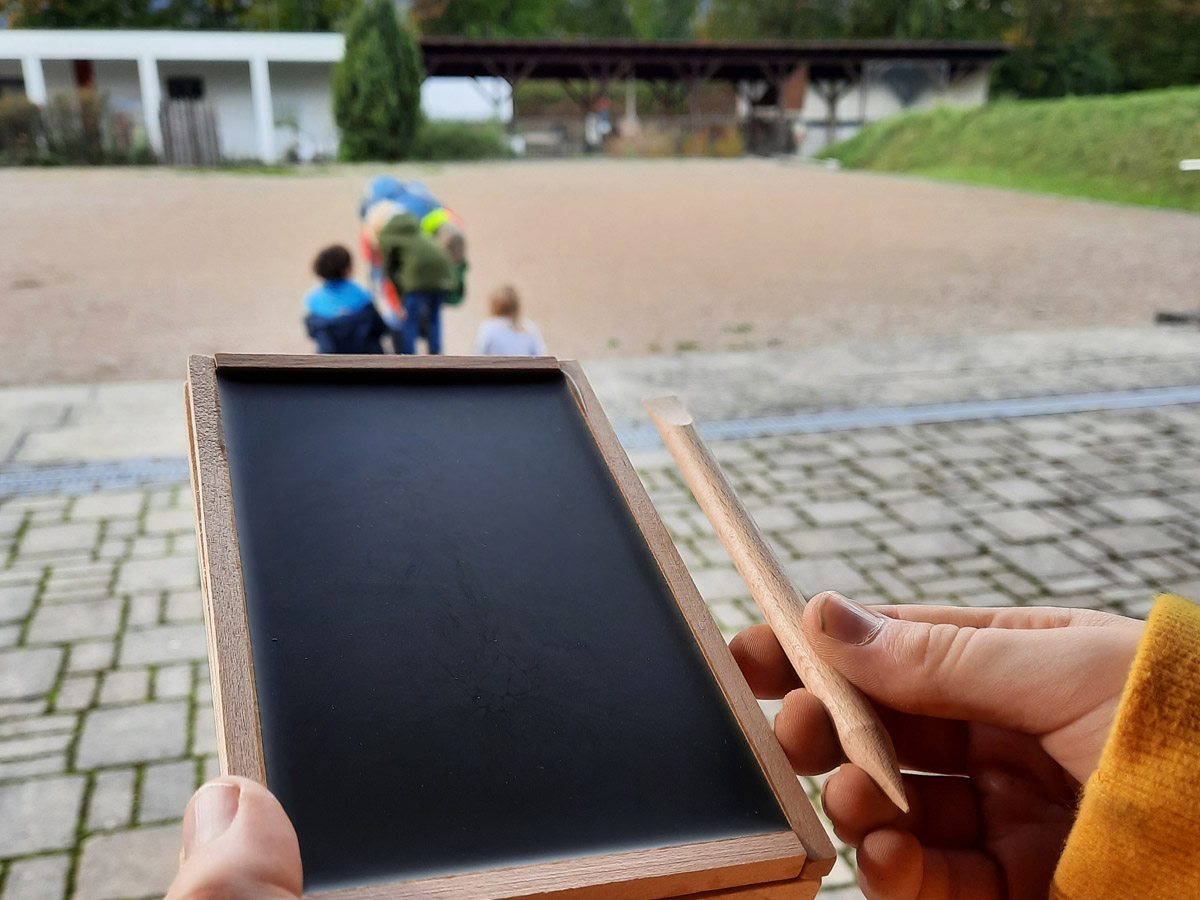 Foto: Wachstafeln basteln, RmerWelt