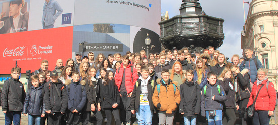 Die Altenkirchener Besucher in London. (Foto: August-Sander-Schule)