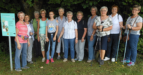Die Landfrauen genossen den Atemweg-Lehrpfad in Weyerbusch. Foto: Landfrauen