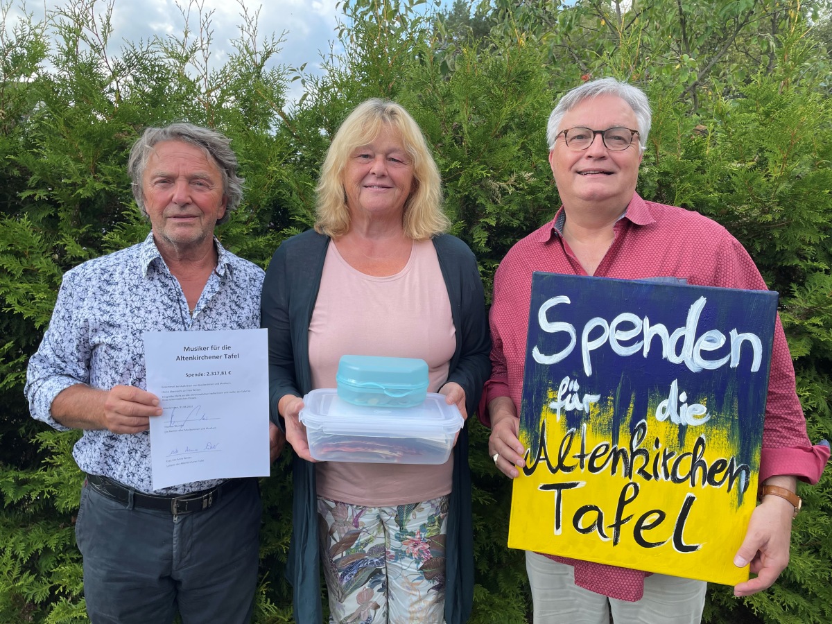 Musiker sammeln fr die Altenkirchener Tafel
