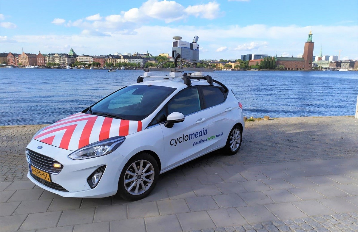 Die mit Kamera ausgestatteten Fahrzeuge nehmen in den nchsten Wochen Panoramaaufnahmen fr die Energienetze Mittelrhein auf. (Foto: Cyclomedia/Achim Richarz)