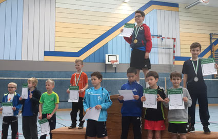 Premiere beim 1. Oliver Mini-Cup fr die Badminton-Neulinge