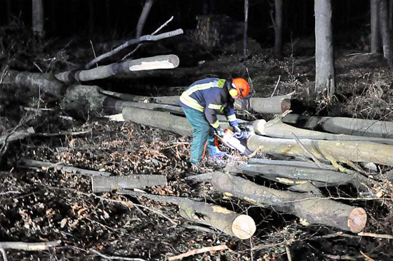 Extremes Unwetter hielt Rettungskrfte in Atem