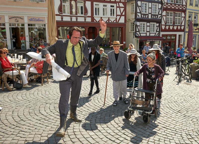 Flashmob in Hachenburg. Fotos: Matthias Ketz