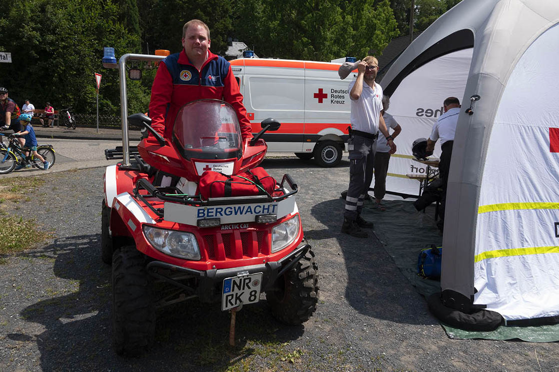 Das Quad der Bergwacht Rengsdorf, hier im Einsatz bei "Jedem Sayn Tal". Archivfoto: Wolfgang Tischler