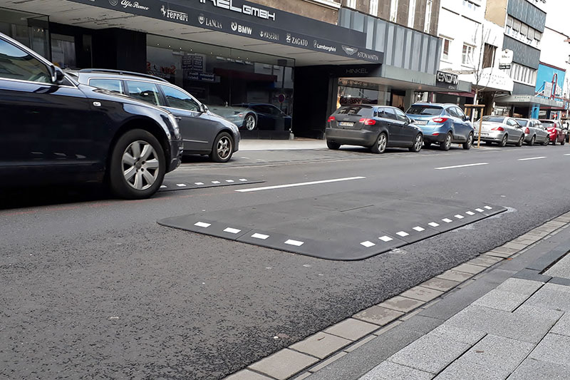 Berliner Kissen sollen Raser in der Marktstrae bremsen