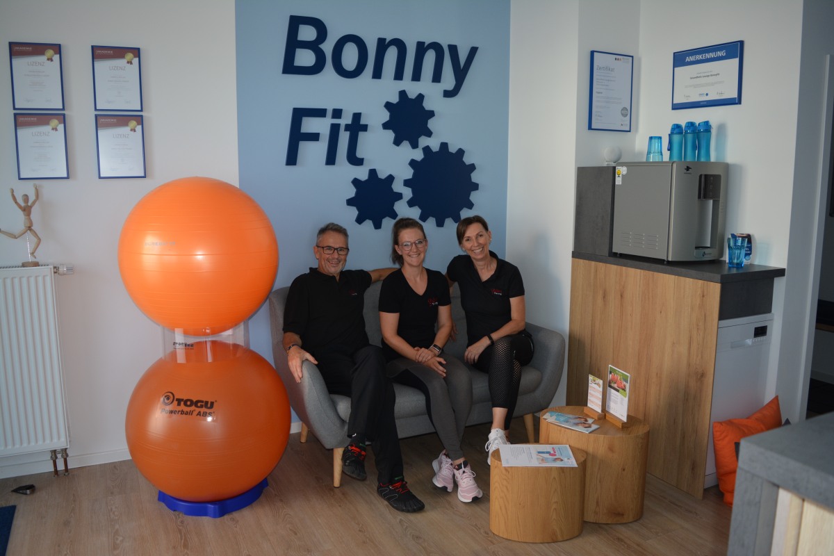 Das Team von "Bonnyfit" (von links): Frank Mller, Yvonne zcan, Gaby Mller (Fotos: W. Rabsch) 