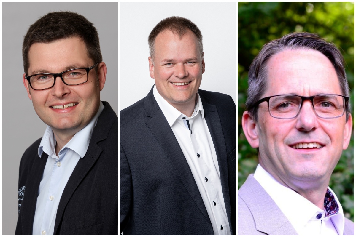 Von links: Bjrn Schfer (neuer Brgermeister Marienrachdorf), Axel Spiekermann, Oliver Gtsch. (Fotos: privat)