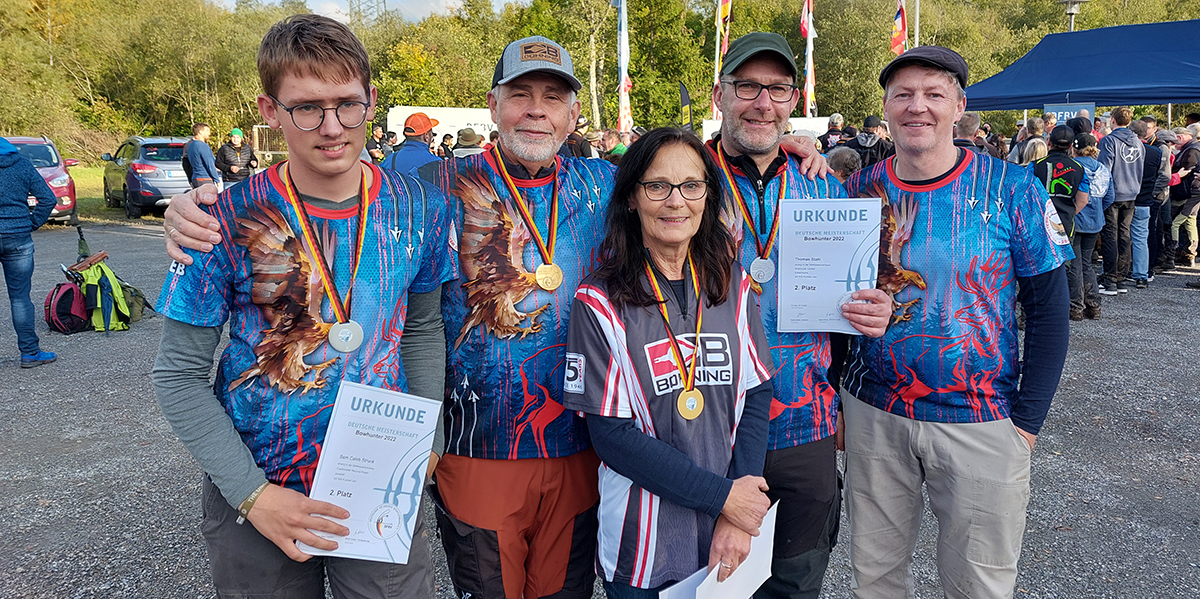 Fr die Bogenschtzen aus Gebhardshain "regnete" es Gold und Silber. (Foto: Bogenschtzen Gebhardshain)