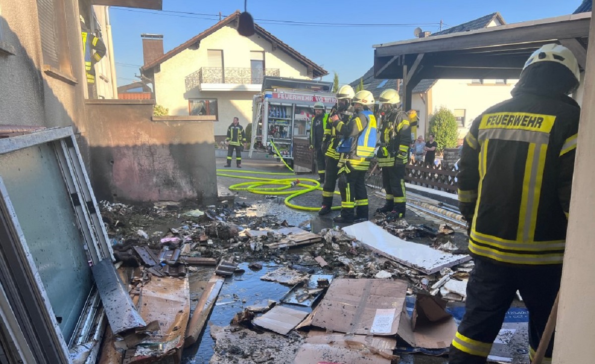 Durch das schnelle Eingreifen konnte Schlimmeres verhindert werden. (Fotos: Feuerwehr VG Wirges)
