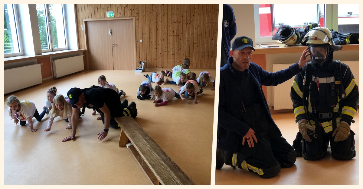 Die Kinder konnten nicht nur viel lernen, sondern hatten auch jede Menge Spa bei der alljhrlichen Branderziehung. (Foto: Kindergarten)