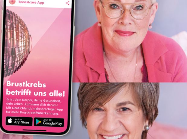 Die breastcare App leitet Brustuntersuchung an. Foto: privat