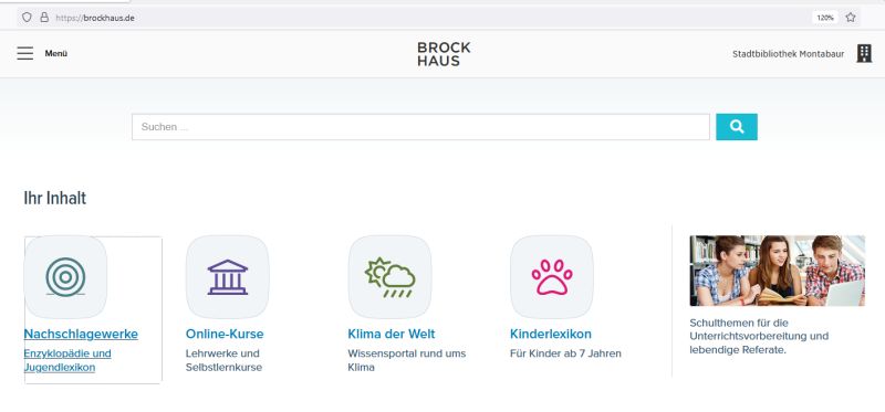 Wissen im Paket: Online lernen mit dem Brockhaus