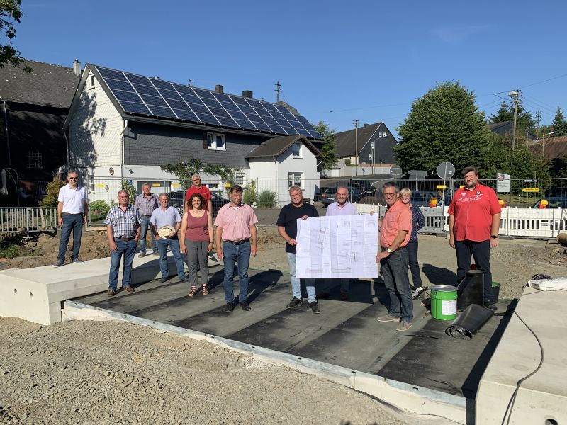 SPD-Kreistagsfraktion Westerwald an der Brckenbaustelle Mrlen. Foto: privat