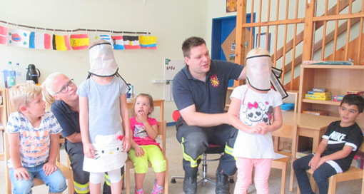 Brandschutzerziehung in der Kindertagssttte Fluterschen