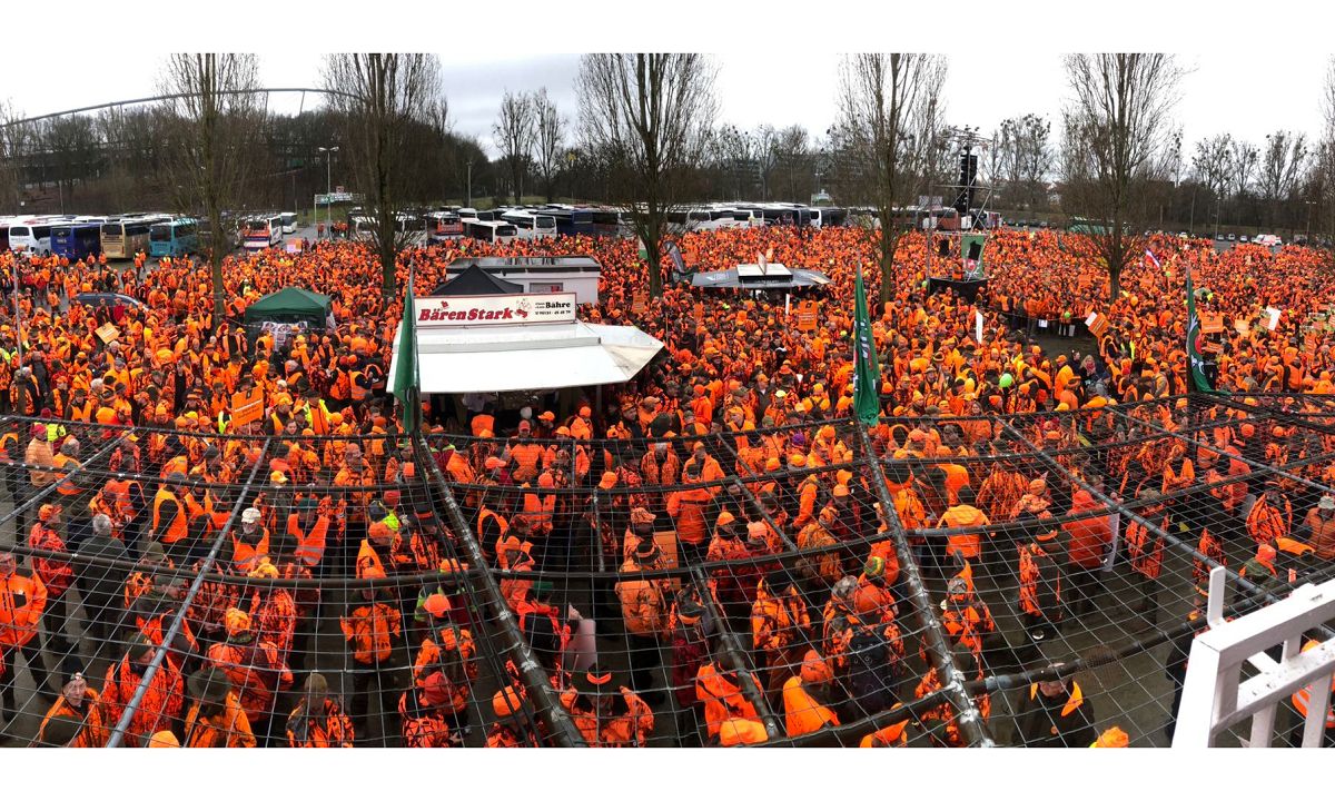 Proteste der Jgerschaft im Westerwald gegen neues Landesjagdgesetz