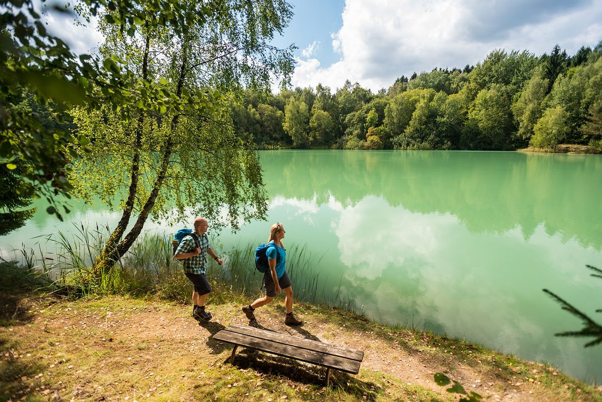 "Exot" im Oberwesterwald: Die ehemalige Tongrube Bhmsfund bei Alpenrod. (Foto: Dominik Ketz)