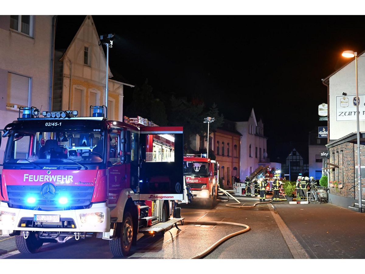 Nchtlicher Brand in Rheinbrohler Gaststtte