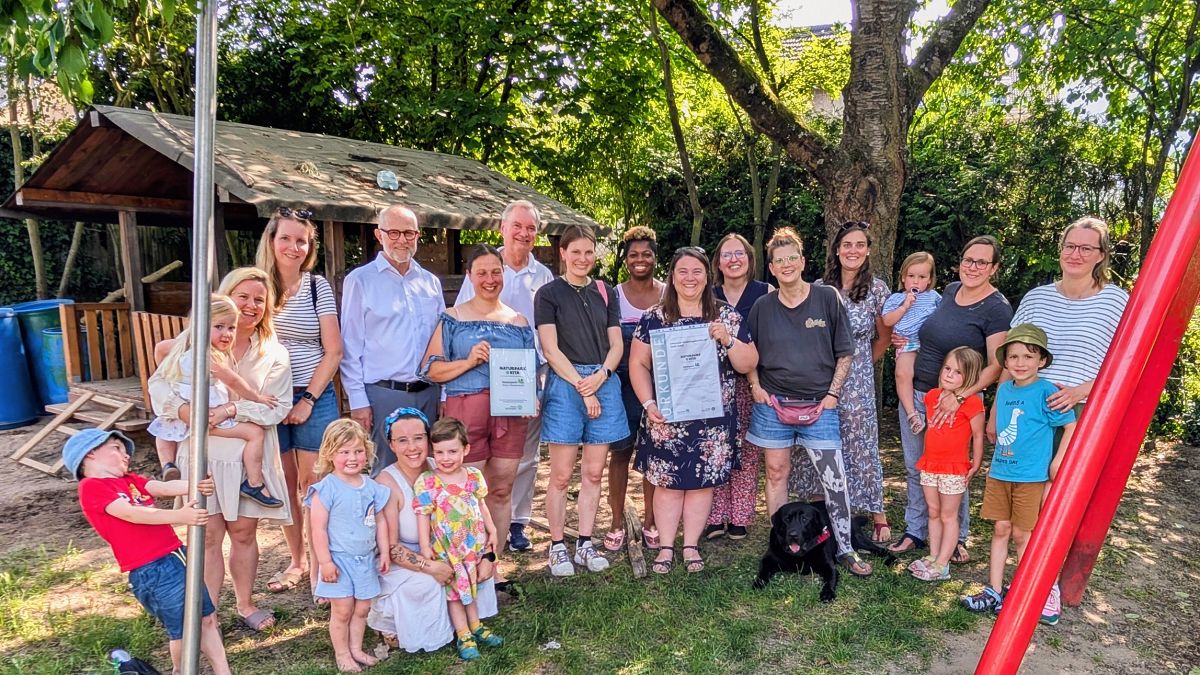 Zertifizierung inklusive Kita der Stadt Unkel "Haus der kleinen Lebensknstler" am 13.06.2025 (Foto: Claudia Gries, Kita Unkel)
