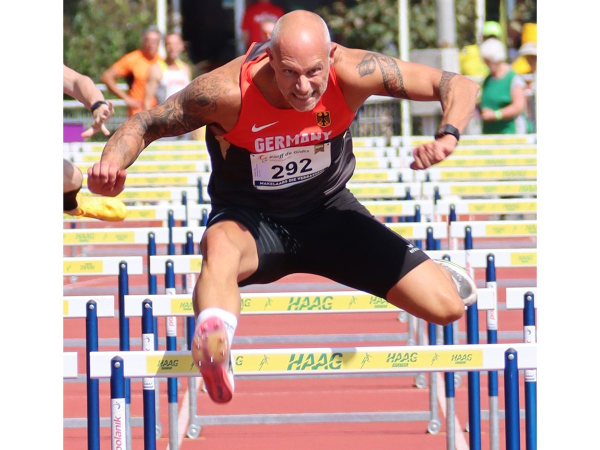 Markus Paqu�e geh�rte im vergangenen Jahr zu den besten H�rdensprintern weltweit in der Klasse M50. (Foto: Vera Sunke)