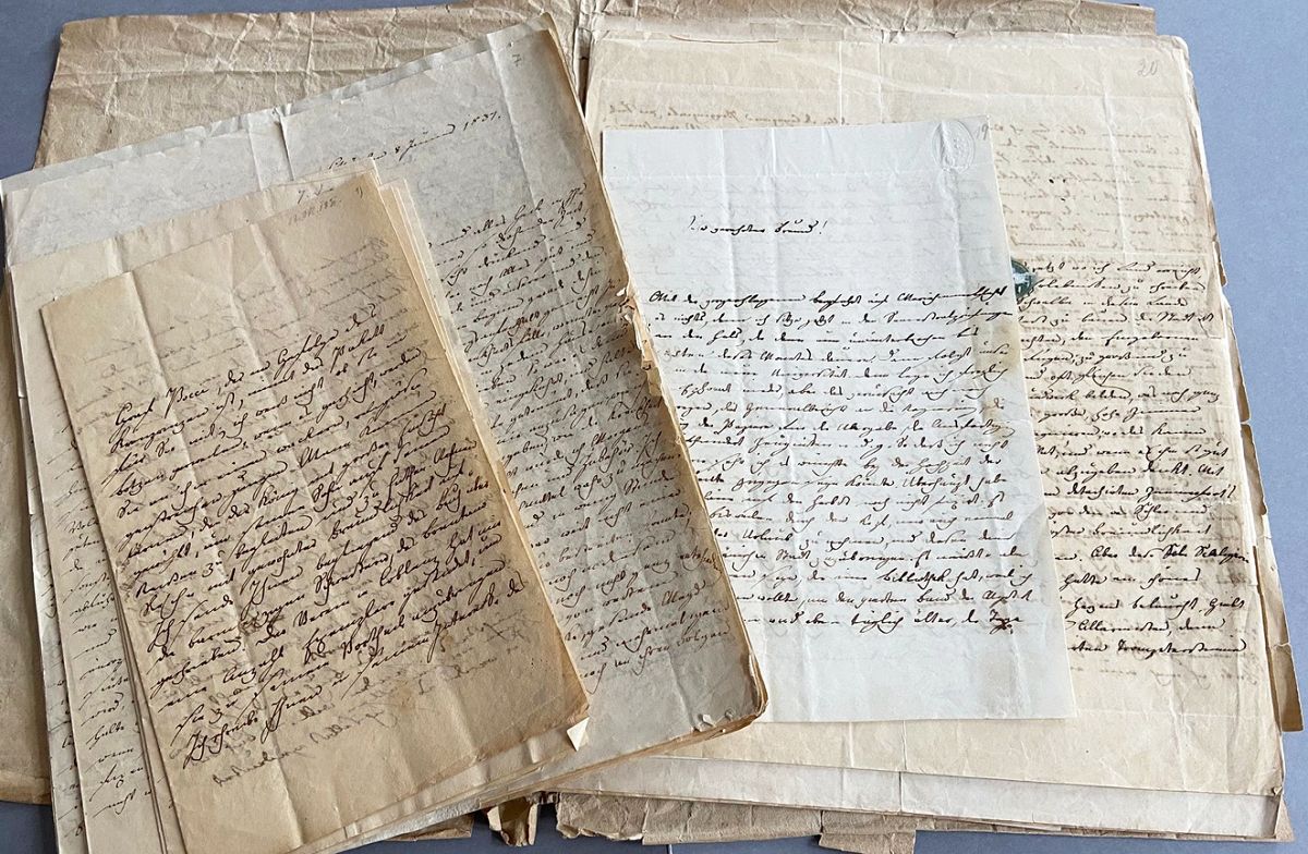 Briefwechsel von Joseph G�rres und Joseph Freiherr von Giovanelli 1830-1845 (Foto: LBZ/Barbara Koelges)