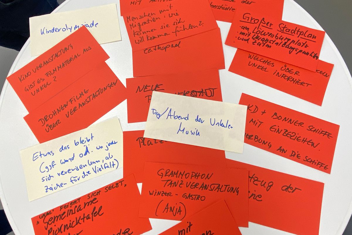 Bei dem ersten Treffen kamen viele Ideen zusammen. (Foto: Kulturstadt Unkel/Simone Schwamborn)