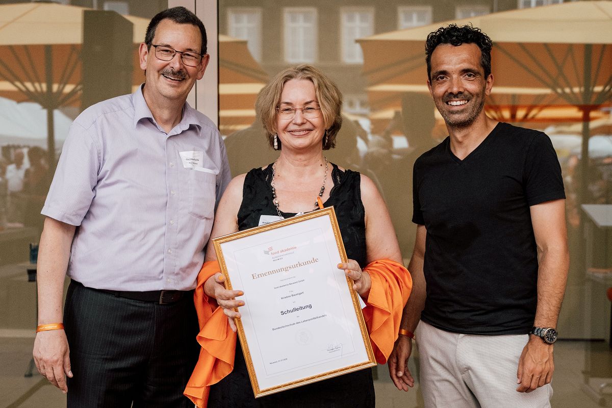 v.l.: Thorsten Fuchs, Kristine Baumgart, Michael Devesa. (Foto: Simon Zimpfer)