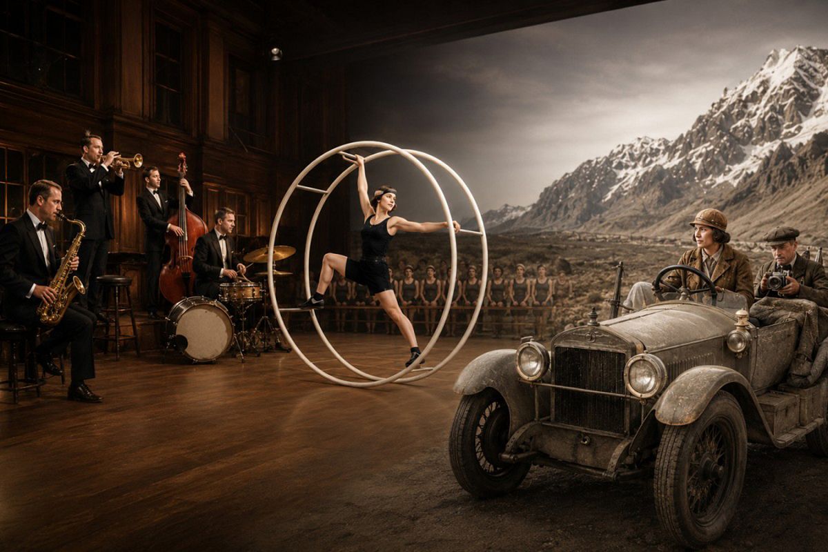 Ein goldener Vormittag: Jazz, Rhönrad und Film im Kulturwerk Wissen