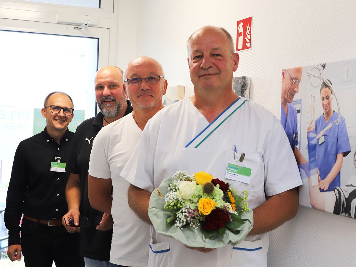 40 Dienstjahre im Jung-Stilling-Krankenhaus: Matthias Klein geehrt