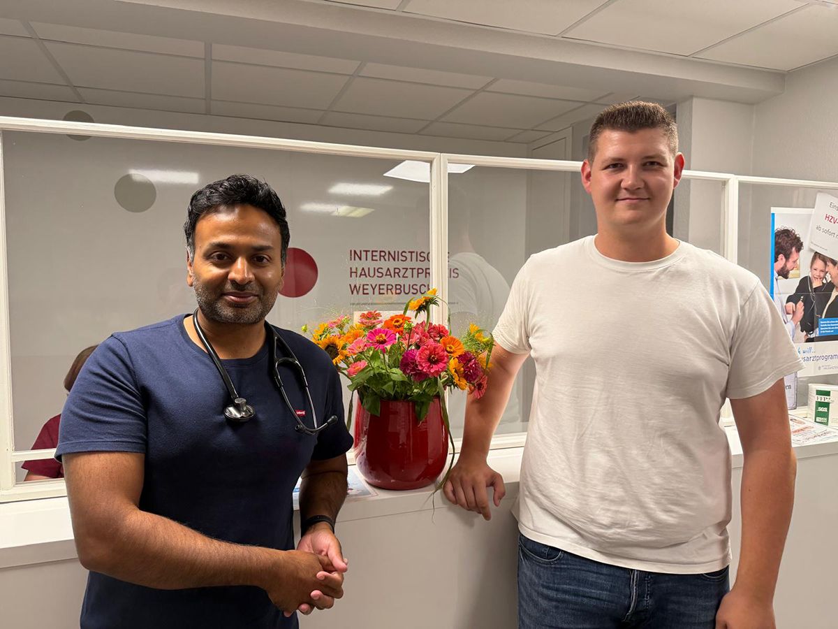 v.l.: Rony William, Fabian Fuhrmann (Foto: Cornelia Becker)