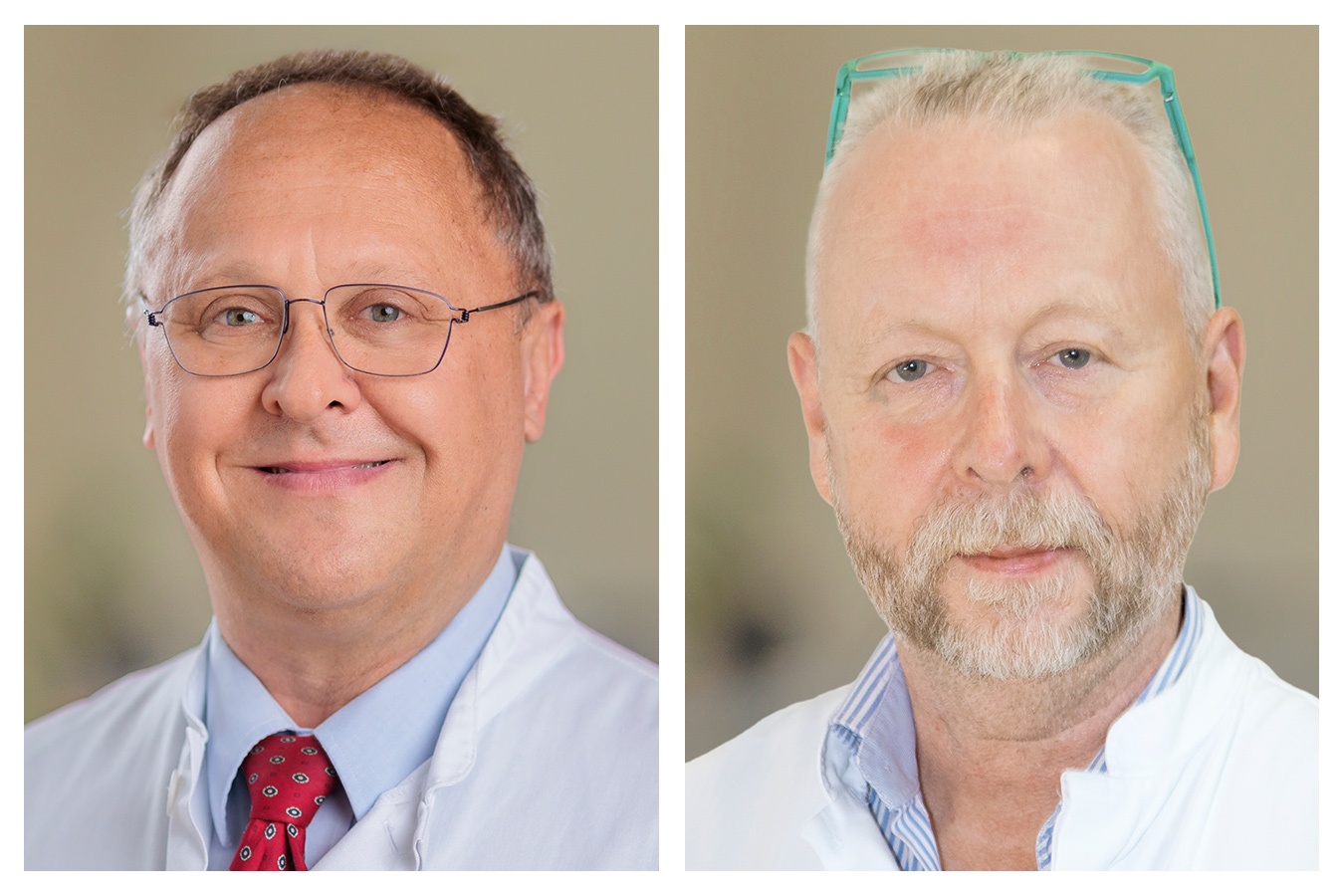 Im Rahmen der Veranstaltungsreihe �Medizin verstehen� informieren Chefarzt Dr. Claus Schneider (links) und Oberarzt Prof. Dr. Jens Standop �ber Erste-Hilfe-Tipps f�r Freizeit und Urlaub. (Foto: Joachim Gies)
