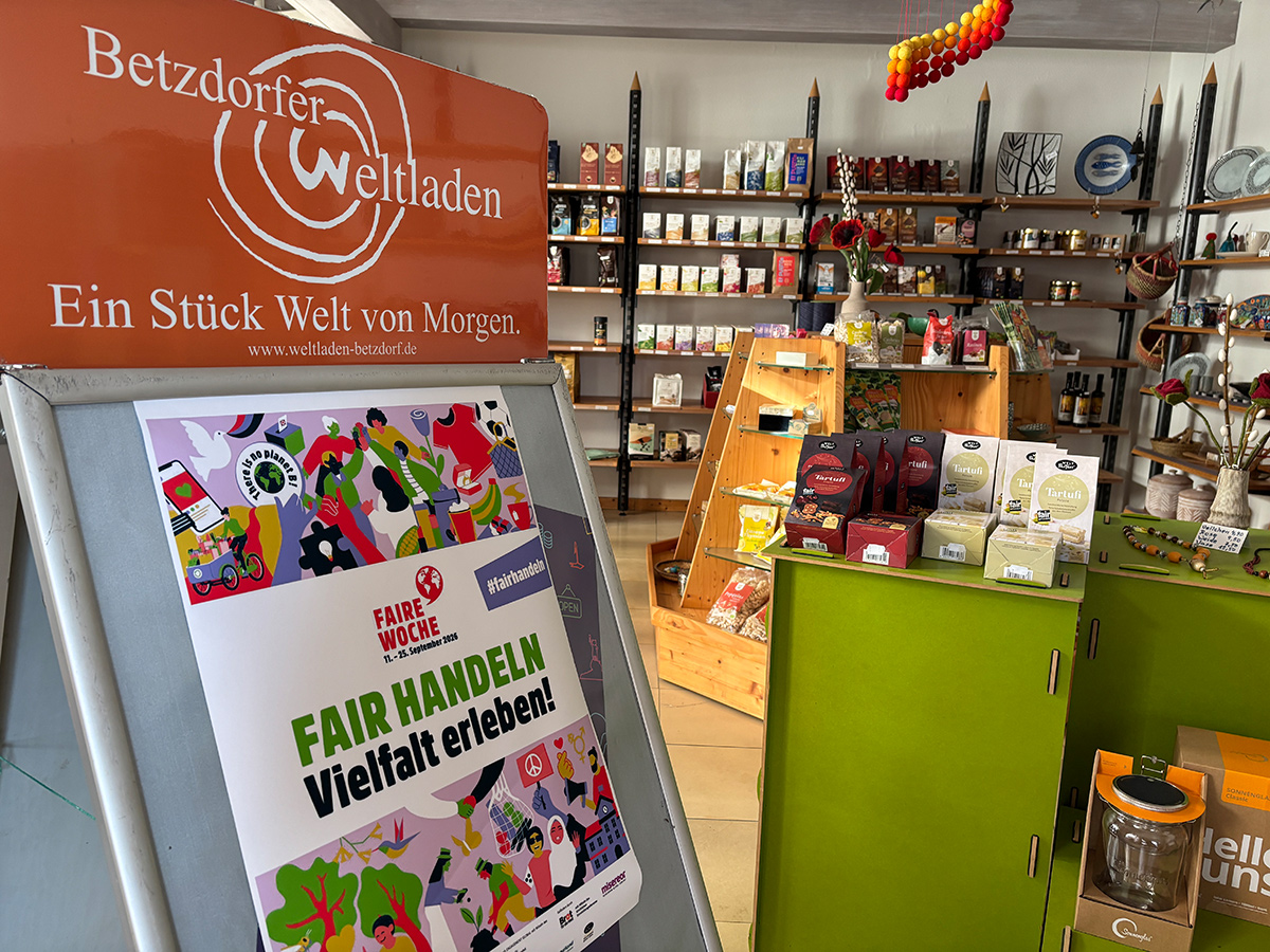 "Fair handeln und Vielfalt erleben", lautet in diesem Jahr das Motto der bundesweit Fairen Woche. Auch der Weltladen in Betzdorf beteiligt sich daran. (Foto: Weltladen Betzdorf | Andreas Neuser)