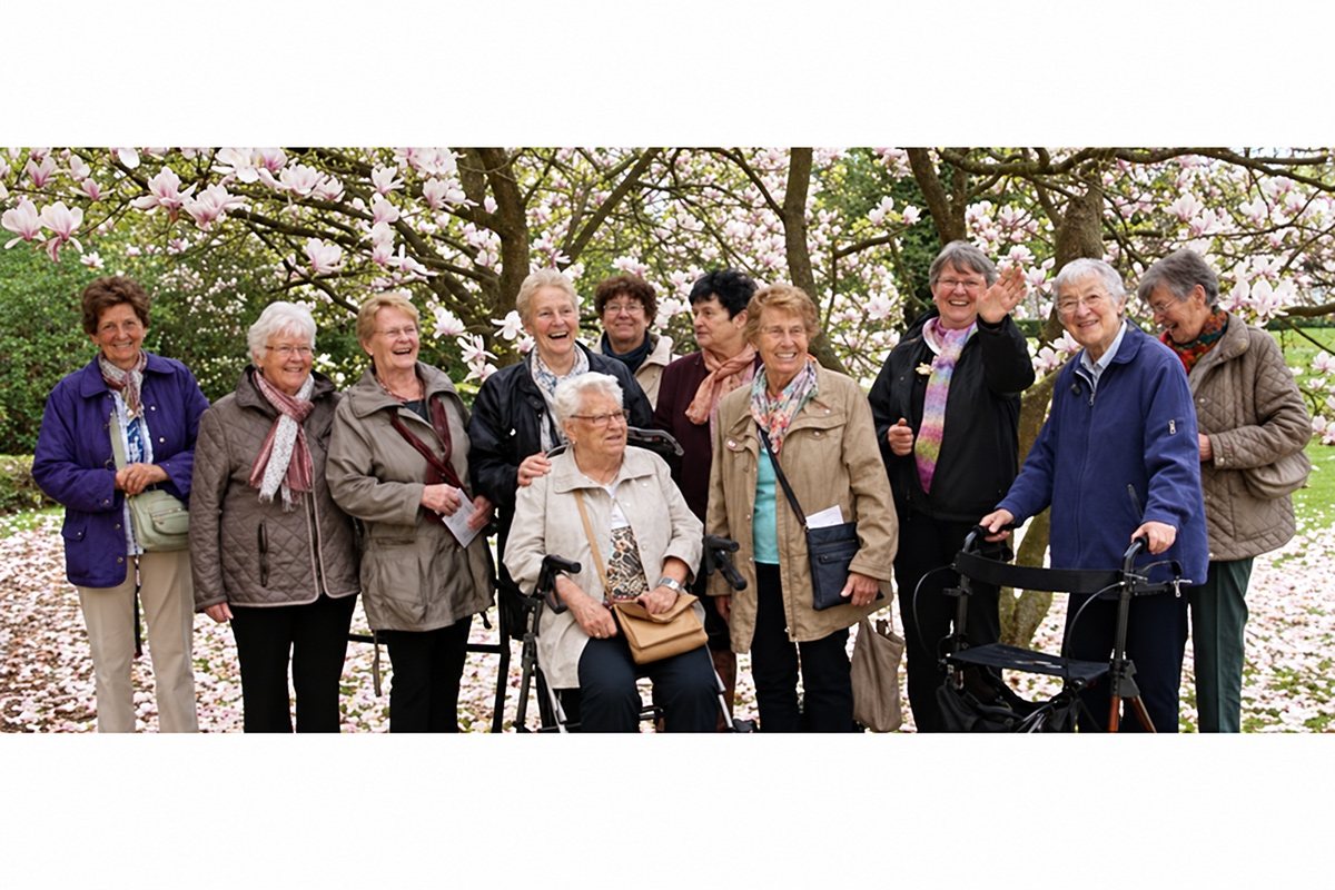 Das Gruppenfoto stammt aus einer der ersten Ferienfreizeiten. (Foto: kfd DV K�ln)