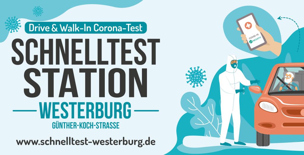 Kostenlose Corona-Schnelltests im Drive- und Walk-In Westerburg