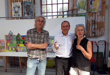 Kulturminister Konrad Wolf besuchte Jugendkunstschule 