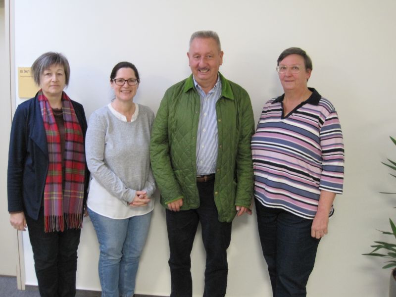 Von links nach rechts: Angela Schneider-Forst, Leiterin der Seniorenleitstelle Monika Meinhardt, Rudolf Menges, Monika Petroschka. Foto: privat
