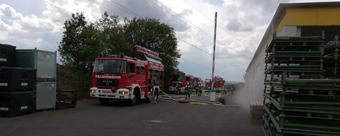 Nach der bung der Freiwilligen Feuerwehr Hamm/Sieg folgte ein Einsatz